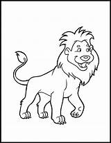 Lion Coloring Pages Color Animals Animal Sheet sketch template