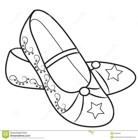 cute girl shoes coloring page coloring pages
