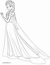 Elsa Disney Coronation sketch template