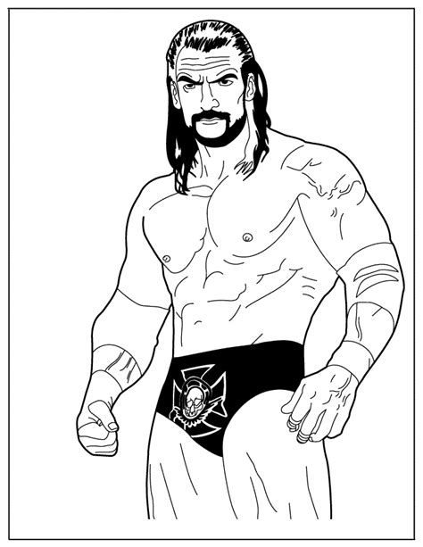 creative  wwe wrestler coloring pages