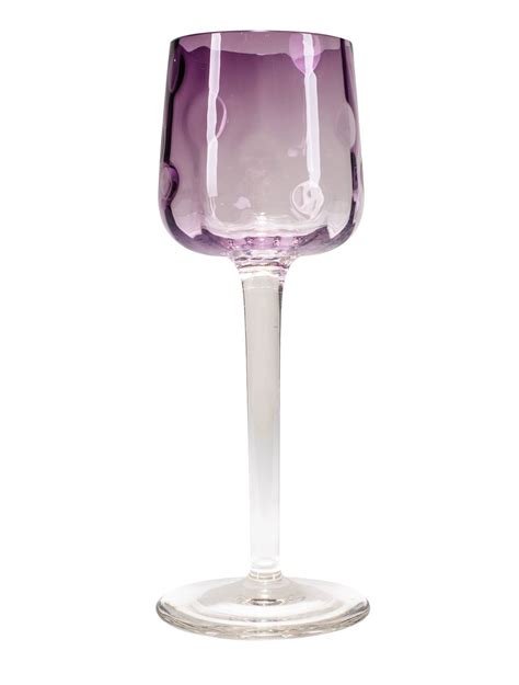 Set Of 9 Wine Glasses Koloman Moser Meteor“ Ca 1900 Austrian