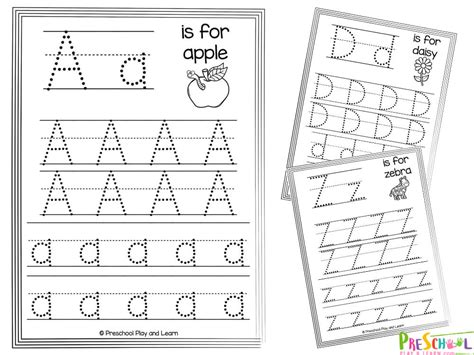 uppercase alphabet tracing worksheets  printable  alphabet