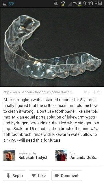 clean retainers retainer cleaner braces tips