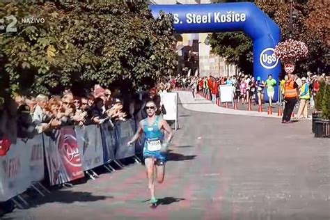 marathon runner s penis slips out of shorts as he reaches race end