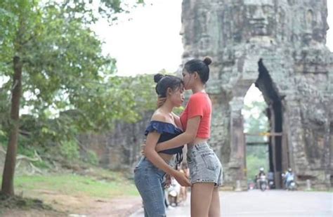 cute lesbians show off their love on social media cambodia expats