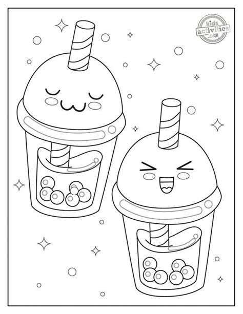 kawaii coloring pages cutest  kids activities blog
