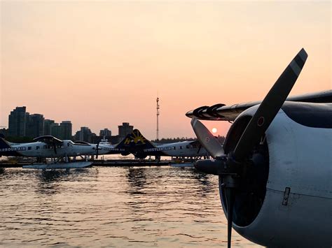 harbour air cancels flights due   visibility  wildfire smoke