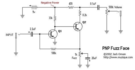 positive power   pnp fuzzface