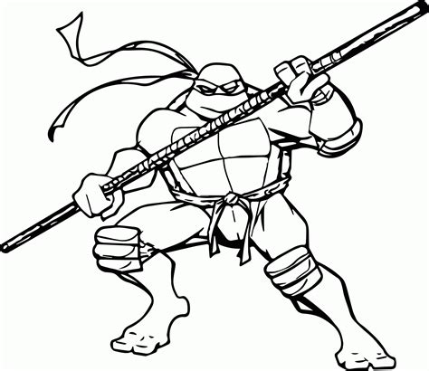 teenage mutant ninja turtle coloring page coloring home