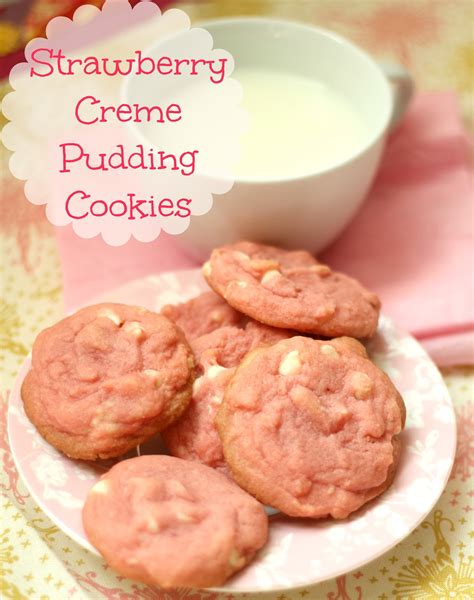 unsophisticated kitchen strawberry creme pudding cookies