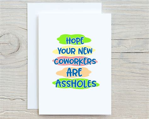 funny   card  coworker leaving card moving  etsy