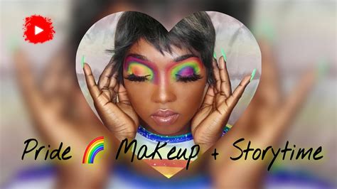 rainbow makeup tutorial story time about “getting caught the first