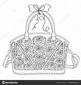 Tas Volwassenen Mewarn11 Stockvector Rozen sketch template