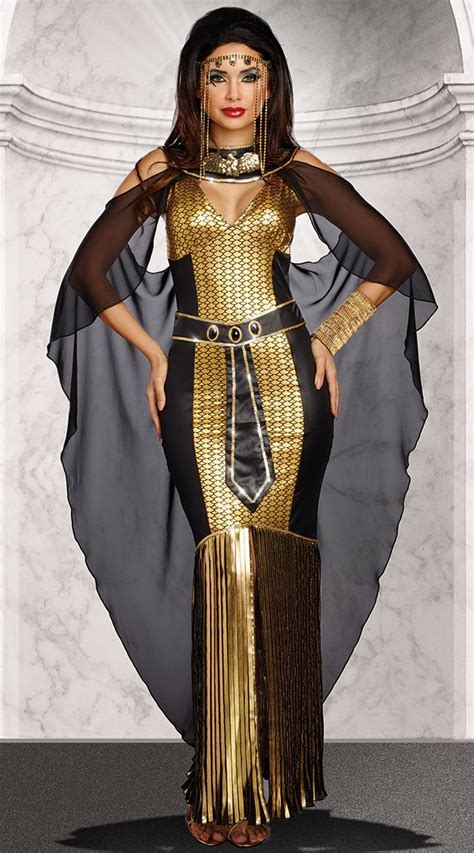 Halloween Ladies Egyptian Queen Cleopatra Costume Ancient