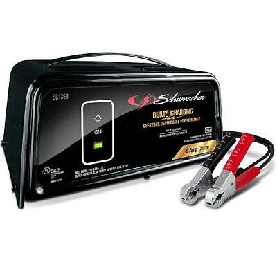 schumacher sc  amp  amp vv fully automatic battery charger black