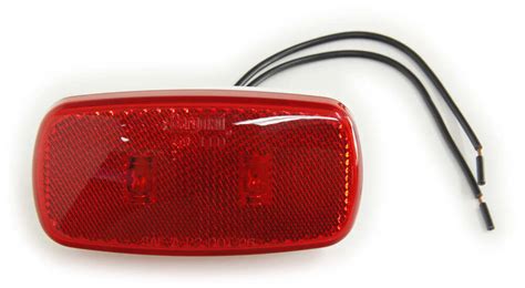 bargman led clearanceside marker light  series red white base bargman trailer lights