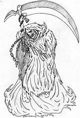 Reaper Grim Drawing Getdrawings Decoloring sketch template