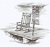 Porch Clipart Rocking Front Porches Chair Old Chairs Back Swing Clipground Wooden Imgarcade sketch template
