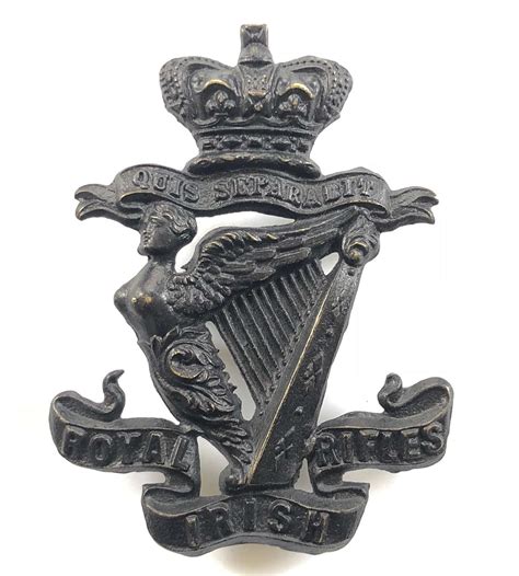 royal irish rifles victorian ors glengarry badge circa