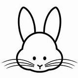 Face Rabbit Bunny Coloring Pages Clipart Colouring Surfnetkids Clipartbest Mark sketch template