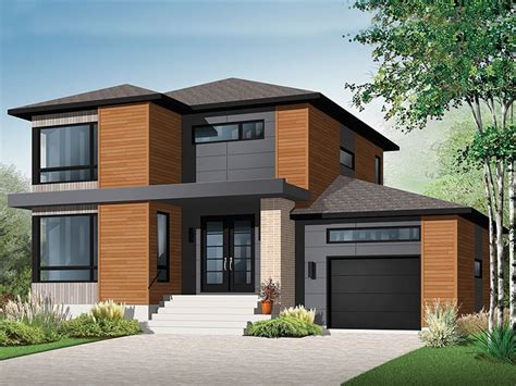 modern style modern  story house plans
