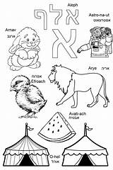 Hebrew Coloring Alphabet Book Aleph Learning Pages Learn Children Lessons Bet Words Vowels Choose Board Colouring Amazon sketch template