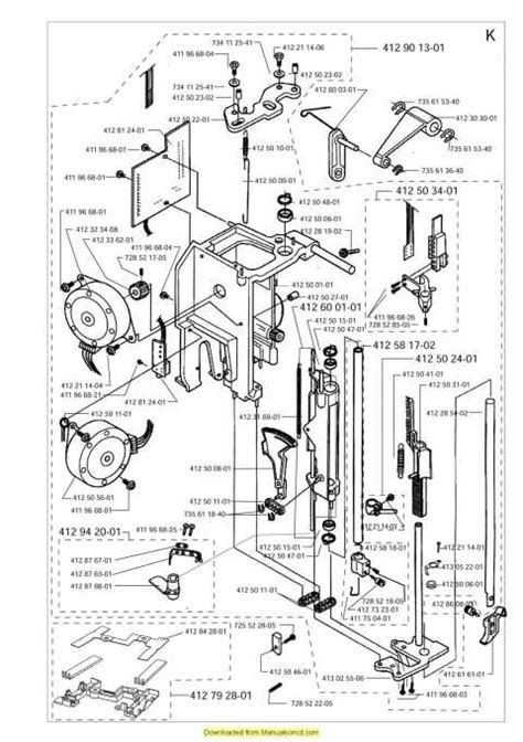 husqvarna viking designer se sewing machine service parts manual