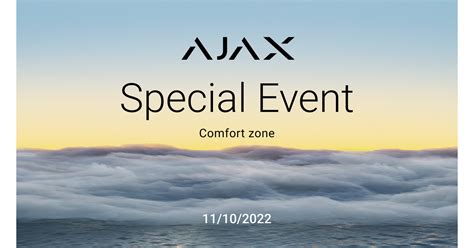 ajax systems  unveil  products  special event comfort zone october