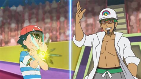 pokemon battle usum champion ash vs kukui alola league youtube
