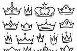Crown Graffiti Elegant Queen King Crowns Crowning Sketch Simple Thehungryjpeg sketch template