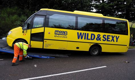 man in hospital after wild and sexy bus crash on a82