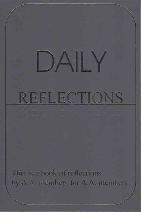 Daily Reflections Large Print Edition Alcoholics