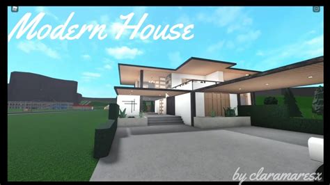 modern house  bloxburg youtube