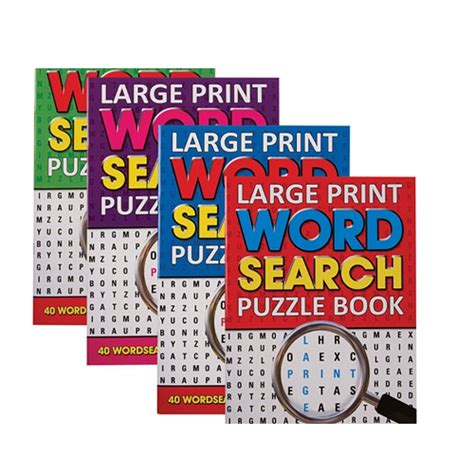 activity book word search large print kidz stuff