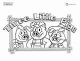 Pigs Little Three Coloring Pages Story Printable Popular Books Coloringhome sketch template