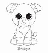 Coloring Beanie Boos Ty sketch template