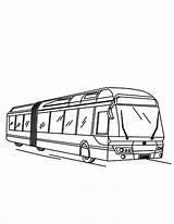Bus City Coloring Pages Long Netart sketch template