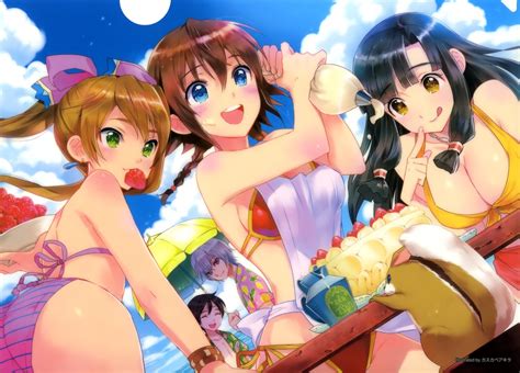Wallpaper Anime Girls Cartoon Bikini Comics Suisei