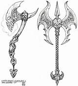 Axe Sword Warcraft Weapons Tattoos Axes Runeblade Espada Creativeuncut Wrath Espadas Undertaker Scythe Bocetos sketch template