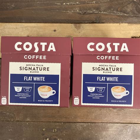 costa coffee nescafe dolce gusto compatible flat white pods  pac  price foods
