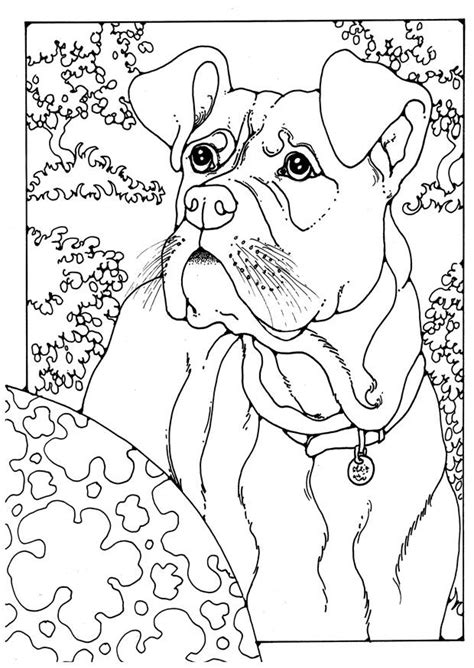 boxer dog coloring pages coloring home