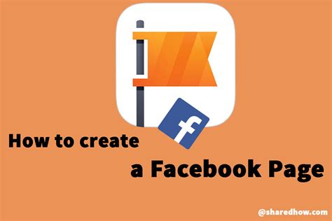 create  facebook page shared