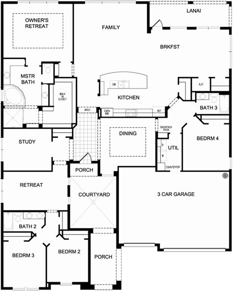 david weekley home  combs floor plan   website floor plans house plans house floor
