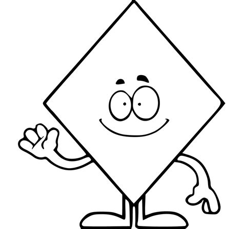shapes coloring pages  kids