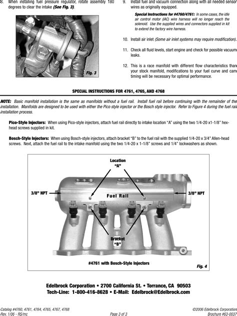 edelbrock victor   users manual       intake manifolds