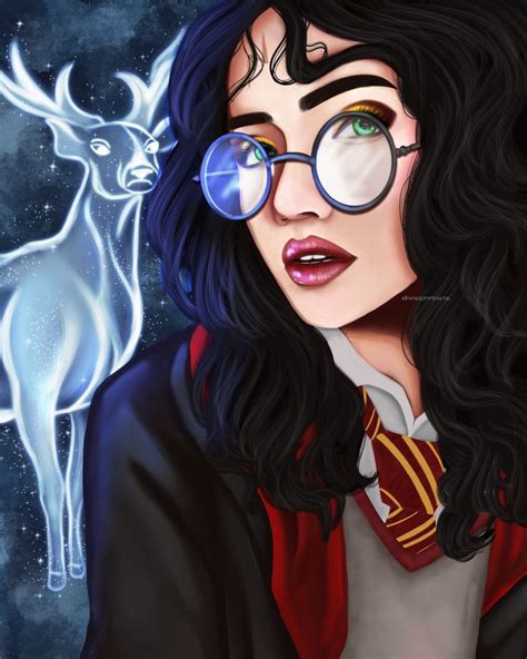 The Girl That Lived A Harry Potter Genderbend Portrait Artist Harry