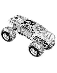 monster truck coloring pages  birthday monster trucks