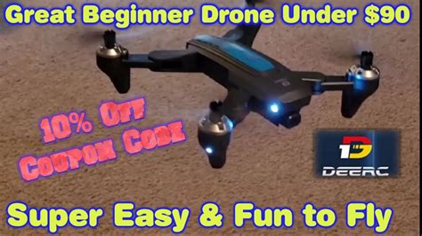 deerc  drone review unboxingsetup test flight deerc  fly fun drones youtube