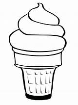 Cream Ice Coloring Cone Pages Print Printable Color Getcolorings sketch template