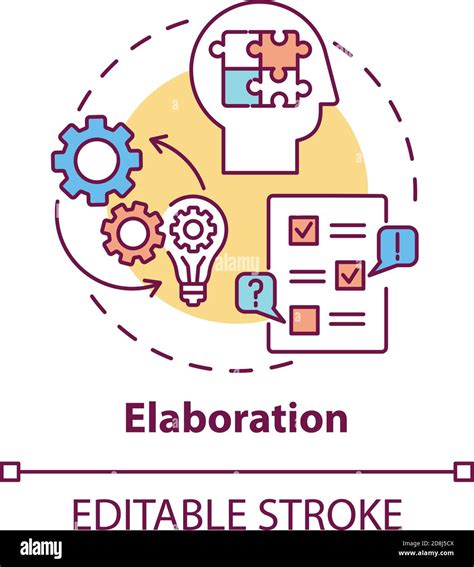 elaboration process stock vector images alamy